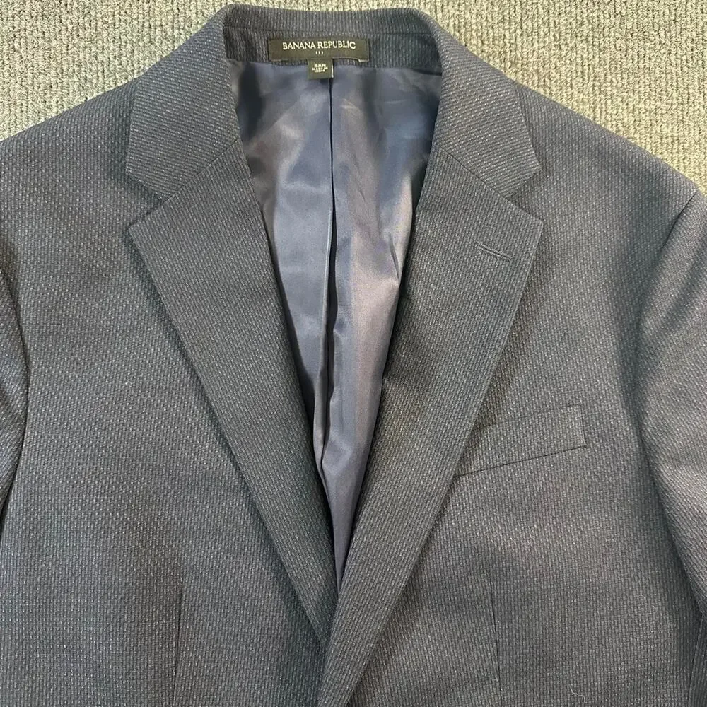 Banana Republic Factory Men’s Textured Sports Coat Modern Slim Fit Blazer 38R